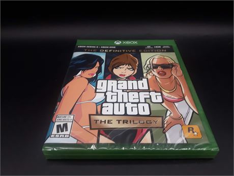 SEALED - GRAND THEFT AUTO THE TRILOGY - XBOX