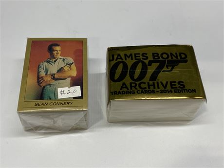 2 JAMES BOND COLLECTOR CARD SETS