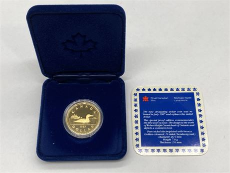 CANADA’S FIRST LOONIE - 1987