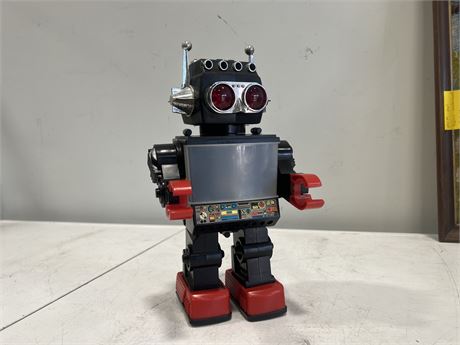 VINTAGE BATTERY OPERATED ROBOT - 12” TALL
