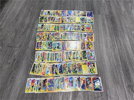 150 MARVEL 1991 TRADING CARDS - USED