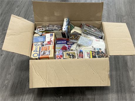 LARGE BOX OF NHL CARDS (Box is 20” wide)
