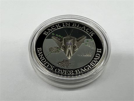 BACK IN BLACK BANDITS OVER BAGHDAD FIRST STRIKE 2003 COIN
