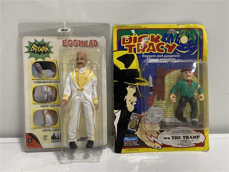 BATMANS EGGHEAD / DICK TRACY “THE TRAMP” ACTION FIGURES