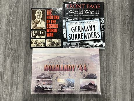 NORMANDY 44 MITCHELL GAME + 2 WWII BOOKS