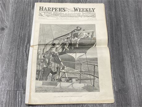 HARPER’S WEEKLY 1893 NEWSPAPER