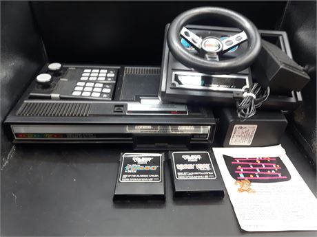 COLECOVISION CONSOLE / GAMES / ACCESSORIES (WHEEL PEDAL MAY NOT WORK)
