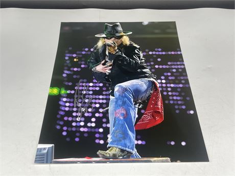 AXL ROSE SIGNED PICTURE 11”x14”