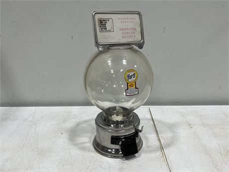 VINTAGE FORD GUMBALL MACHINE (18” tall)