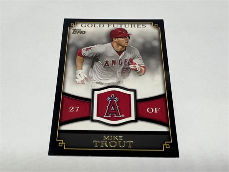 MIKE TROUT GOLD FUTURES ROOKIE CARDS TOPPS