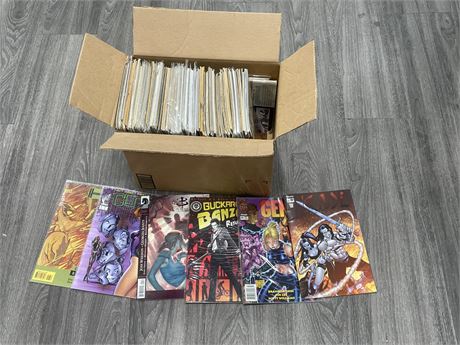 BOX OF 135+ MISC IMAGE & OTHER COMICS
