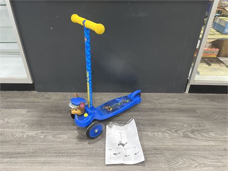 AS NEW PAW PATROL KIDS SCOOTER