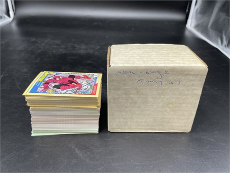 BOX OF 91’ MARVEL CARDS