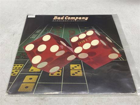 UK PRESS BAD COMPANY - STRAIGHT SHOOTER - EXCELLENT (E)