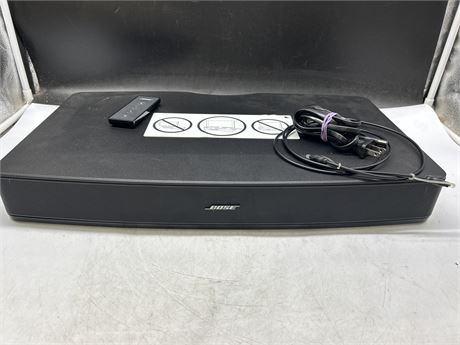 BOSE SOLO TV SOUND SYSTEM MODEL 410376 WITH REMOTE AND CORDS