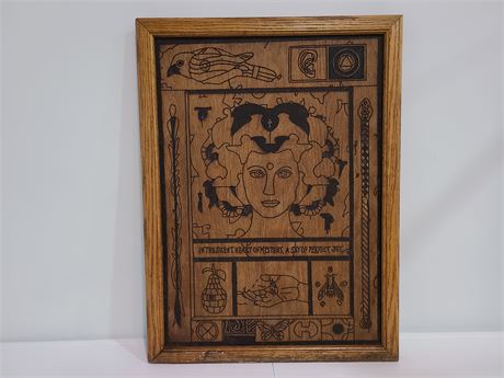 WOOD ETCHED PANEL (28"x21")