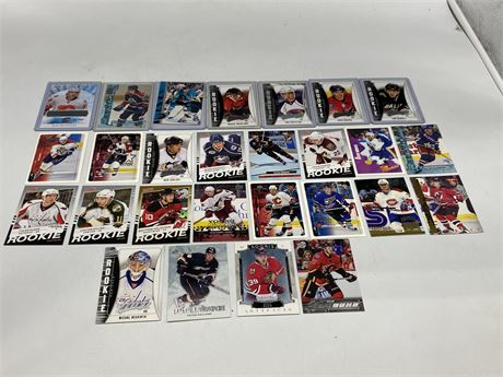 27 NHL ROOKIE CARDS