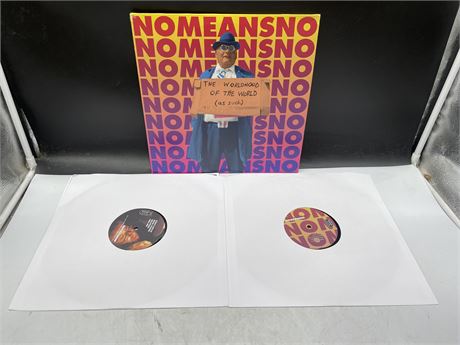 RARE NOMEANSNO - THE WORLDHOOD OF THE WORLD (AS SUCH) 2 LP’S - EXCELLENT (E)