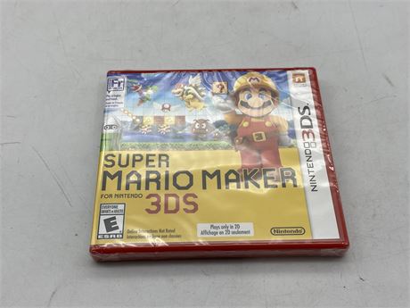 SEALED SUPER MARIO MAKER NINTENDO 3DS
