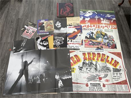 LED ZEPPELIN COLLECTORS BOOK W/POSTERS & PICTURES