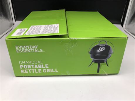 NEW IN BOX CHARCOAL PORTABLE KETTLE GRILL