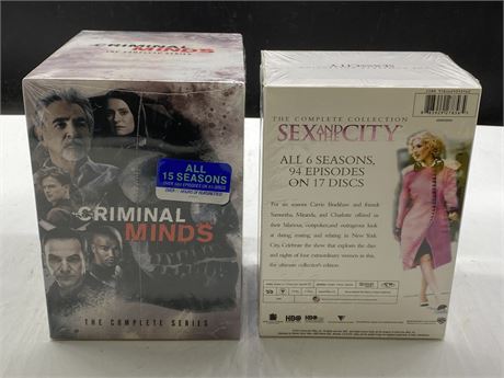 2 SEALED DVD SETS - CRIMINAL MINDS & SEX AND THE CITY