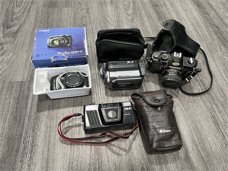 LOT OF MISC CAMERAS