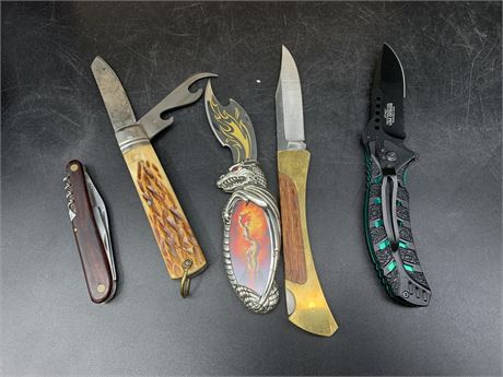 5 MISC KNIVES
