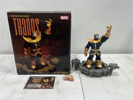 MARVEL THANOS INFINITY GAUNTLET STATUE W/EXTRA HAND (14” tall)
