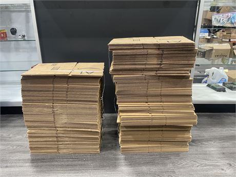 210 NEW 7”x10”x3.5” CARDBOARD AMAZON SHIPPING BOXES