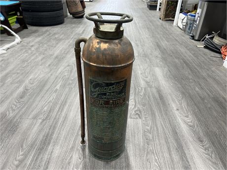 VINTAGE GUARDENE FIRE EXTINGUISHER - 24” TALL