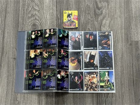 1995 FLEER ULTRA BATMAN FOREVER CARDS W/1989 SEALED OPC WAX PACK