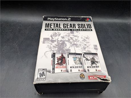 METAL GEAR SOLID ESSENTIAL COLLECTION - CIB - VERY GOOD CONDITION - PS2