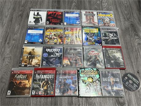 20 PS3 GAMES - EXCELLENT CONDITION