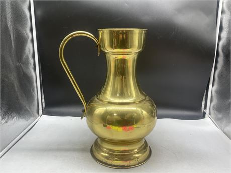MCM MADE IN WEST GERMANY LARGE BRASS JUG 17”