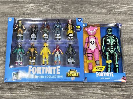 2 BOXES OF NEW FORTNITE FIGURINES