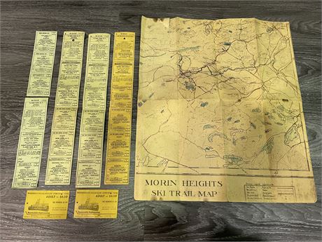 VINTAGE MAP / TICKETS