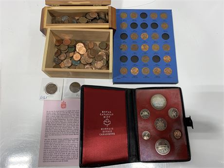1973 RCM COIN SET & COLLECTABLE PENNIES