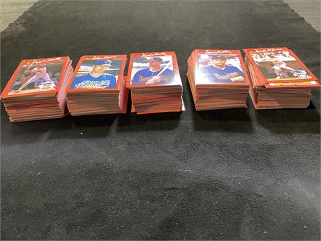 OVER 500 DONRUSS 1990 BASEBALL CARDS