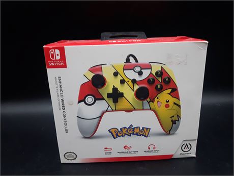 SEALED - POKEMON ENHANCED WIRED CONTROLLER - SWITCH