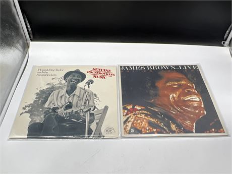 JAMES BROWN & HOUND DOG TAYLOR RECORDS - EXCELLENT (E)