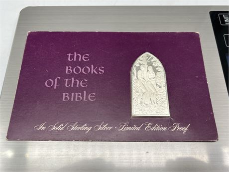 1OZ FINE SILVER “THE BOOK OF THE BIBLE” FRANKLIN MINT