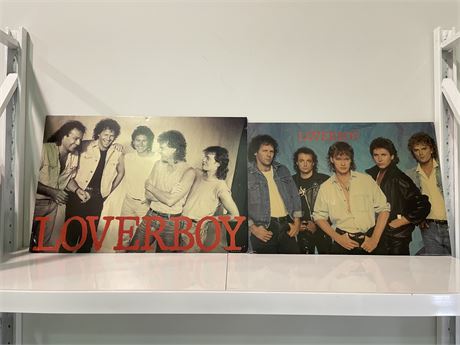 3 LOVER BOY POSTERS FROM THE MID 80’s (largest is 3ft wide/smallest is 27” wide)