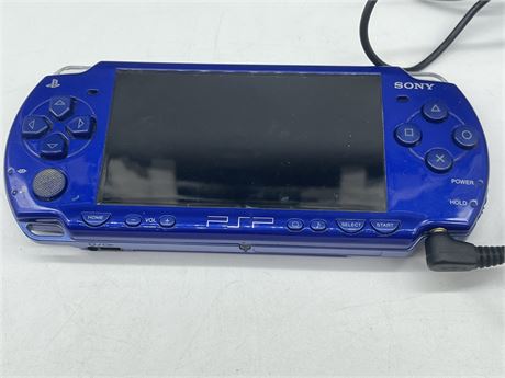 BLUE PSP WITH CHARGER (UNTESTED)