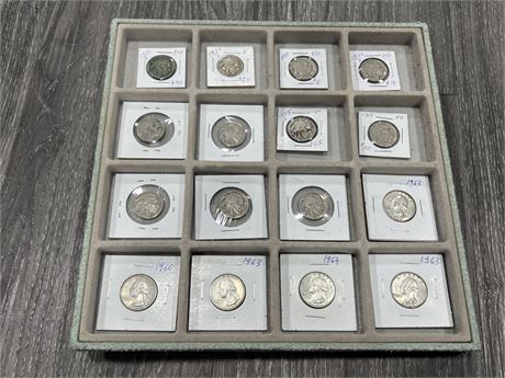 16 INDIAN HEAD USA SILVER COINS DATING BACK TO 1913