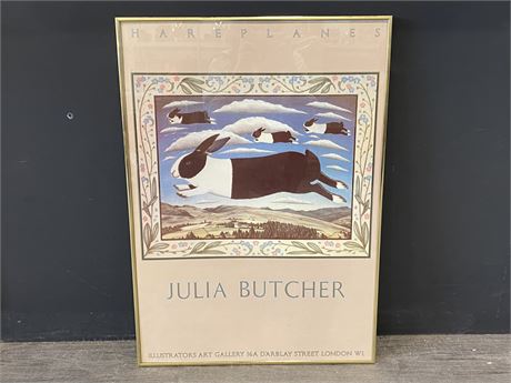 JULIA BUTCHER HARE PLANES PRINT (20”X28”)