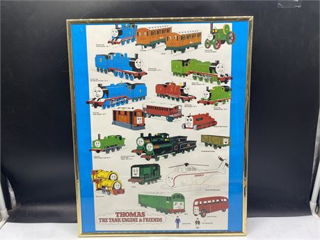 1990’S THOMAS THE TANK ENGINE POSTER FRAMED