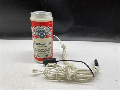 BUDWEISER BEER TALL CAN WORKING PHONE