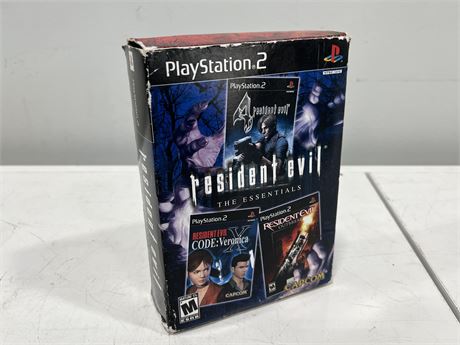 COMPLETE RESIDENT EVIL THE ESSENTIALS PS2