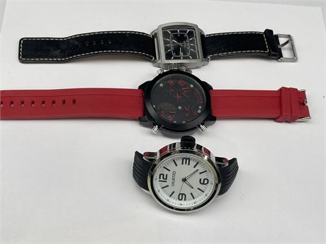 PACKAGE OF 3 WATCHES